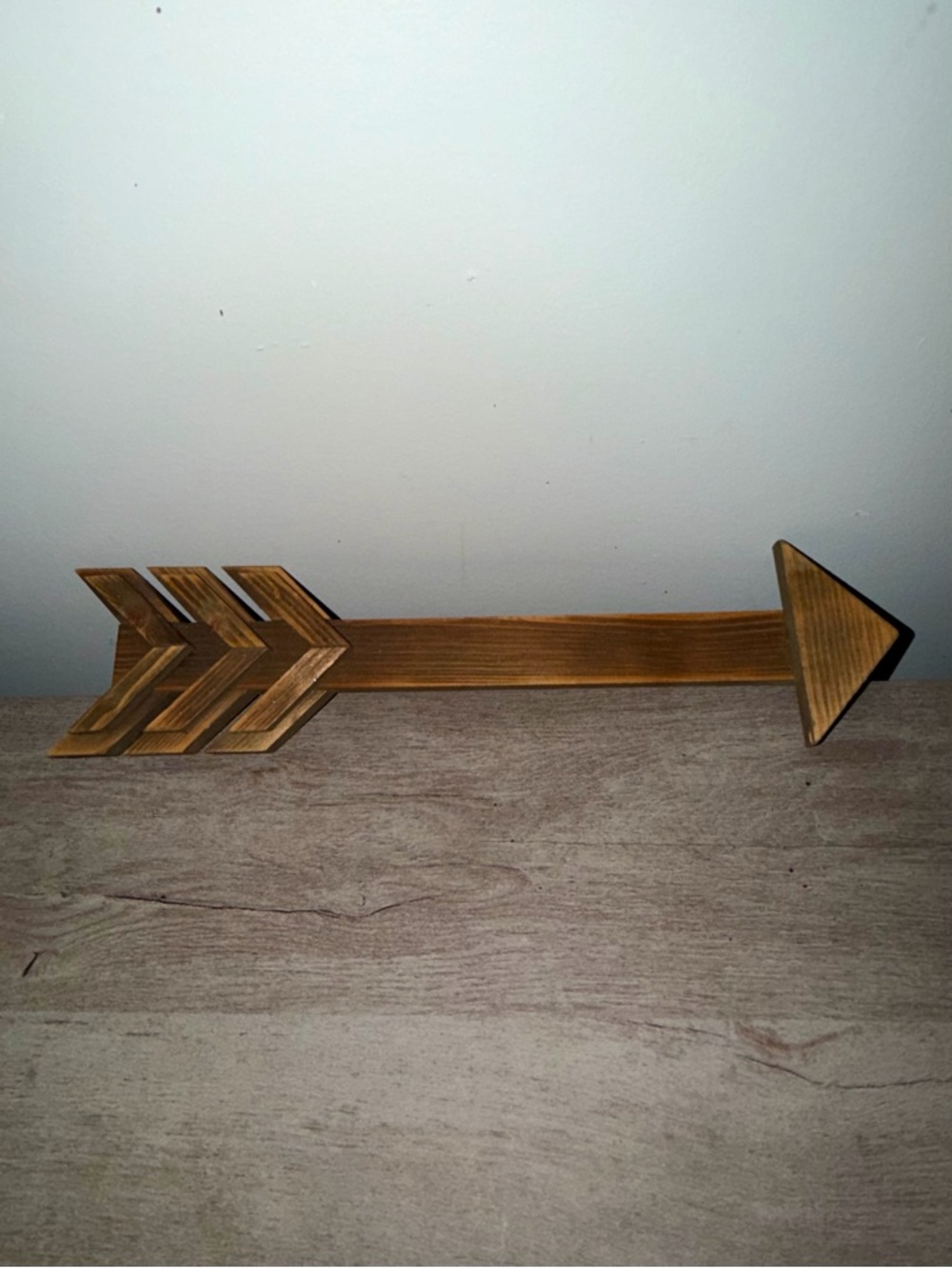 Wooden Arrow Wall Decor - Natural Wood Accent